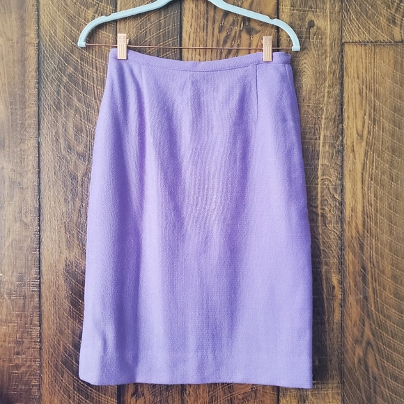 VINTAGE Joseph Magnin purple 3 piece 1950s women's suit Excellent condition - Picture 11 of 15